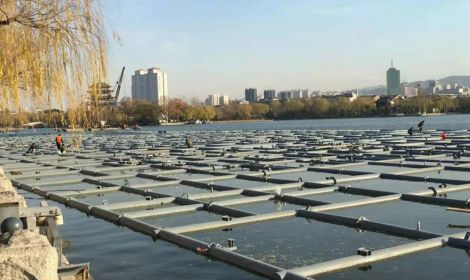 濟南“明湖秀”大型光影秀升降平臺工程